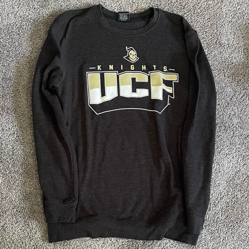 Colosseum Black Crewneck Sweater UCF Design